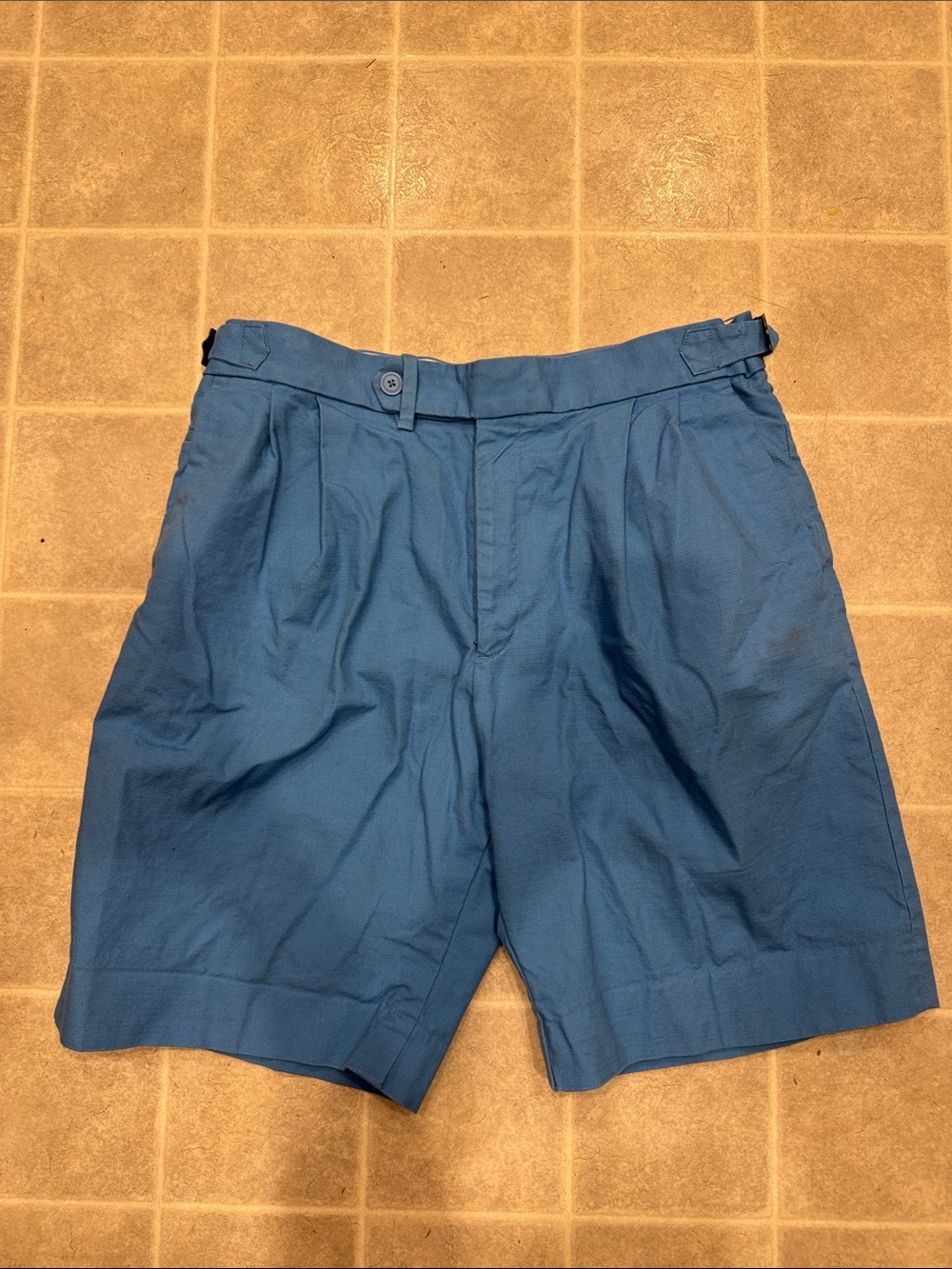 Banana Republic Blue Pleated Men's Shorts